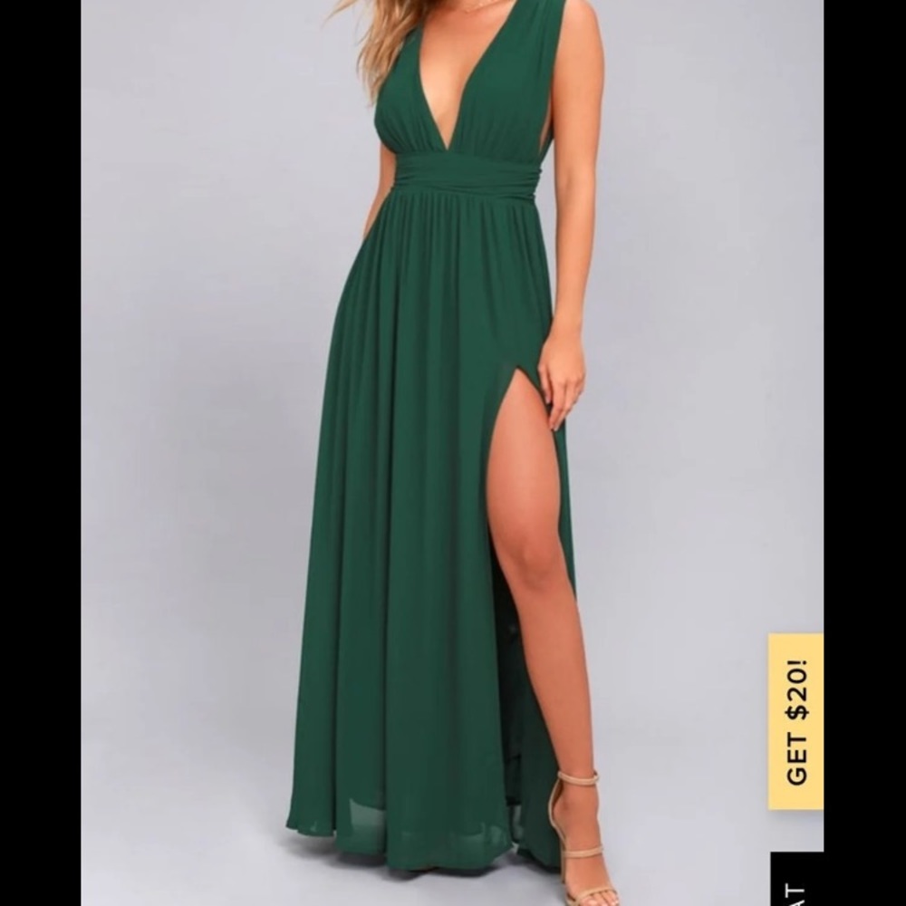 Lulus emerald green dress